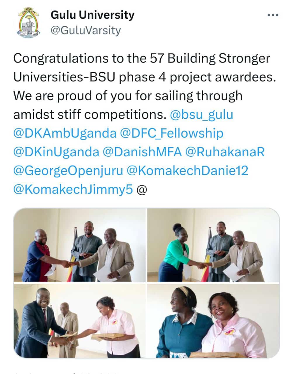 Jubilation as BSU gives out 57 New Scholarships