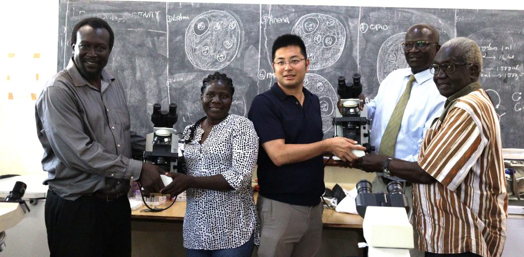 Juntendo University Donates Microscopes to Gulu University