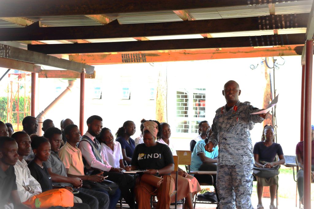 UPDF Airforce team interacted with Students and Alumni