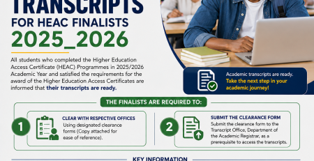 Academic Transcripts for HEAC Finalists 2025/2026