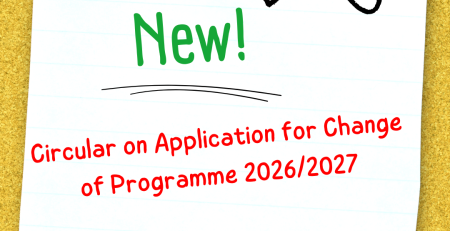 Circular on Application for Change of Programme 2026/2027