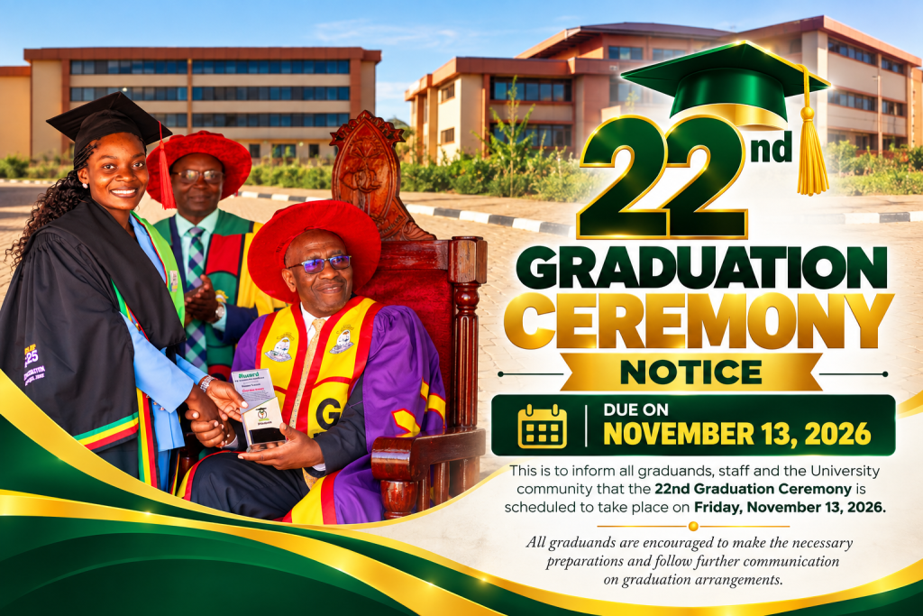 Notice for the 22nd Graduation Ceremony Due on November 13, 2026