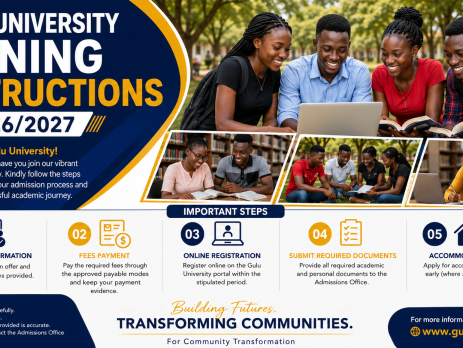 Gulu University Joining Instructions 2026/2027