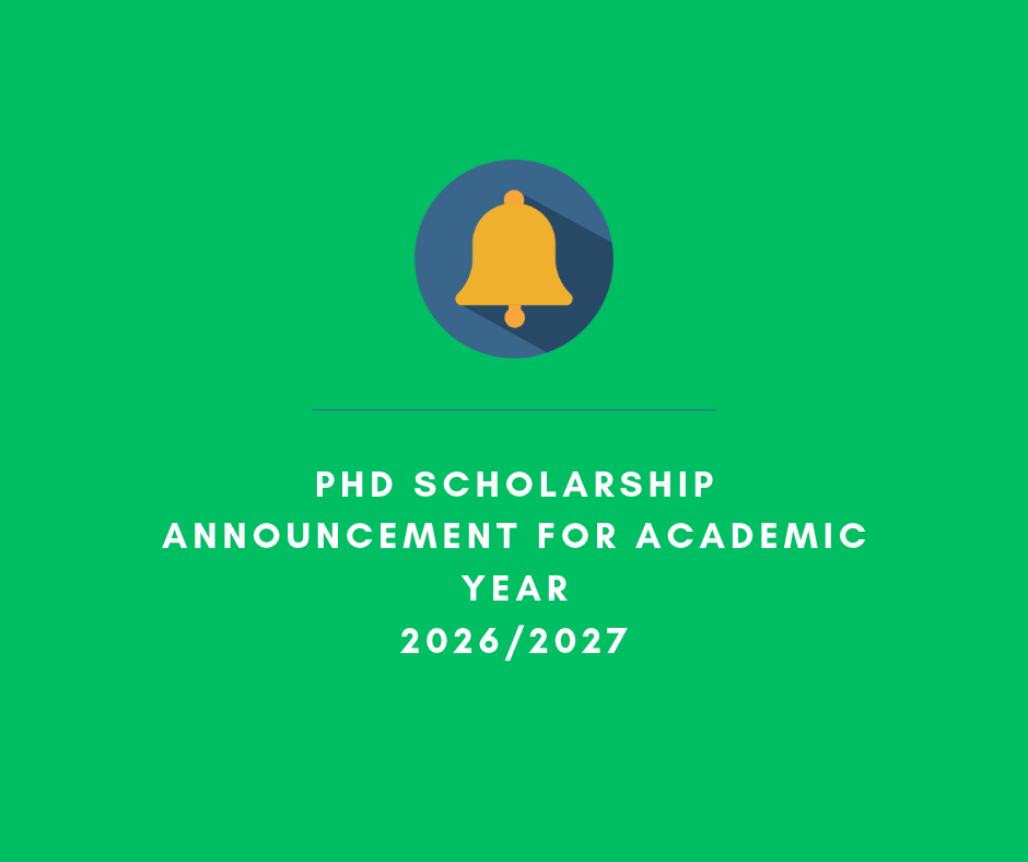 Phd Advert – PhD Scholarship Announcement for academic year 2026/2027